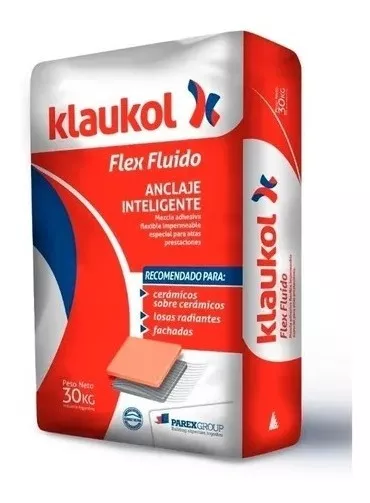 Pegamento klaukol flex. fluido x30kg